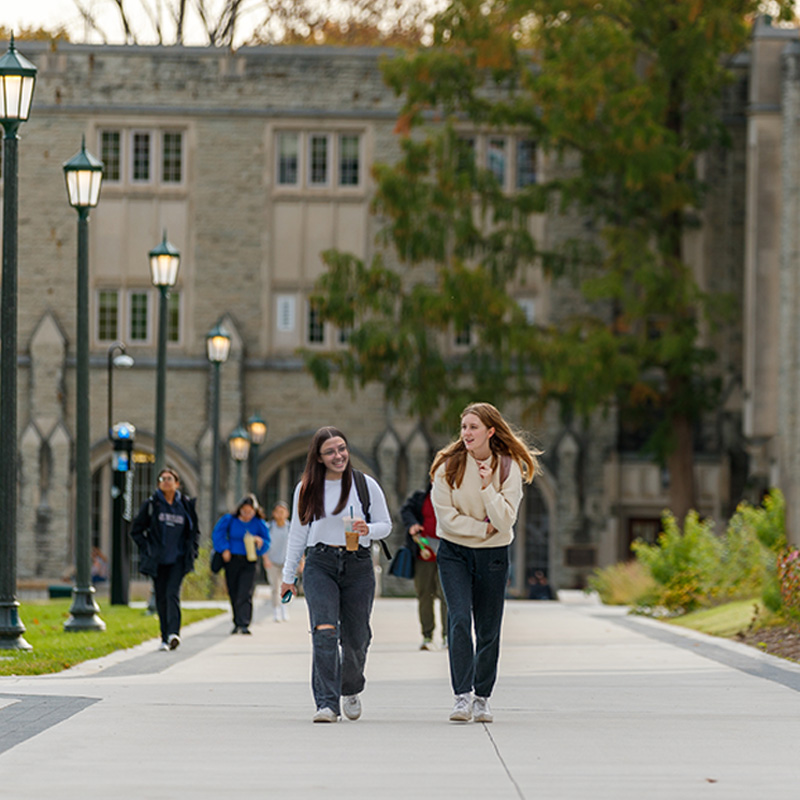 Students on campus