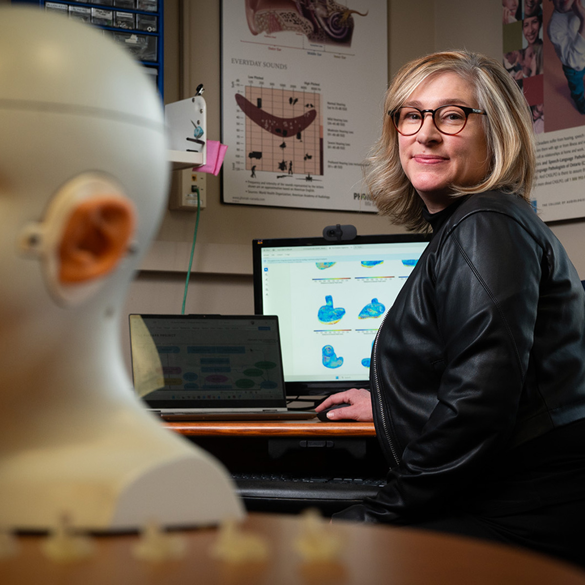 Susan Scollie at Desk